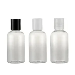 Bouteille d'emballage cosmétique transparente personnalisée mini bouteilles en plastique bouteilles de conteneurs cosmétiques en plastique transparent