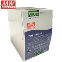 Alimentation Meanwell TDR-480-24 480W 20A triphasée industrielle sur rail DIN 24V, alimentation à découpage, source d'alimentation CA, vente chaude