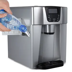 High Quality Portable Automatic Household Bullet Round Ice Maker Machine 2-in-1 Water Dispenser And Ice Maker