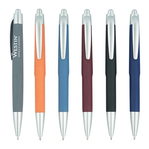 Wholesale promotion custom LOGO slogan plastic ballpoint pen ball pen