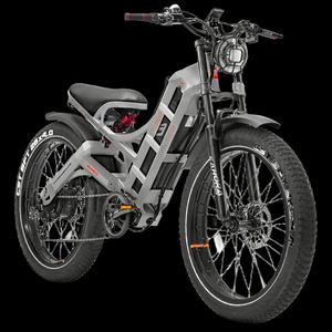 Bicicleta Eléctrica de Montaña para Adultos Eahora ROMEO PRO de Gran Autonomía, Precios de Bicicletas Eléctricas de 120W 160W 250W, Bicicleta Híbrida Eléctrica con Llantas Anchas de 26 Pulgadas - Product Image 1
