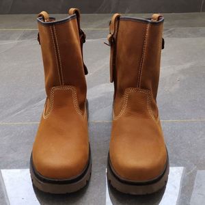 Retro Style Autumn and Winter High Top Thick Soled Leather Boots Outdoor Outdoor Safety Boots Non Slip High Quality <b>Crafted</b> - Product Image 4