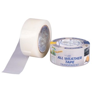 Cinta de reparación transparente, resistente a la intemperie, ideal para reparar y sellar superficies en exteriores. - Product Image 1