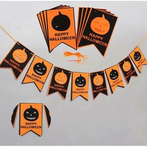 Guirnalda de Halloween de Fieltro con Diseño Nuevo, Decoración de Halloween Grande con Murciélagos, Fantasmas y Calabazas - Product Image 4