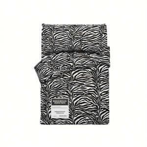 Juego de Sábanas ZEBRATO 100% Algodón, Tamaño Francés, Diseño con Estampado de Cebra - Product Image 3