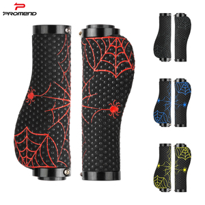 2024 thời trang Spider Xe Đạp Handlebar Grip Ergonomic chống trượt BMX Silicone xe đạp Grip Spider <span class=keywords><strong>patterndesign</strong></span> đường MTB xe đạp Grip - Product Image 5