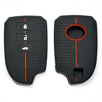 Étui de clé de voiture en silicone durable de haute qualité pour Toyota C-HR, protection intégrale, design nid d'abeille