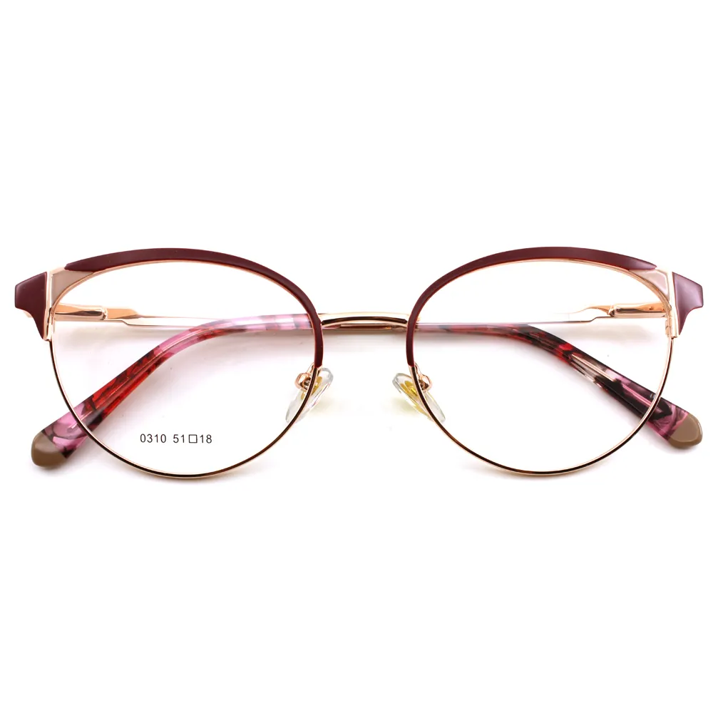 SARA Hot New Fashion Metal Ladies Glasses Can Be Customized Glasses Frame Personalized Charm Frame Metal Material Frame Eyewear