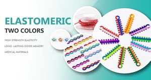 Material Ortodontico ISO Denrotary para Higiene Oral Multifuncional, 40 Cores, Cadeia Elástica <span class=keywords><strong>Dental</strong></span> Longa/Curta/Fechada de 15 Pés - Product Image 4