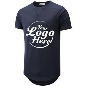 T-shirts mode poids lourd uni 100% coton doux vêtements de gym t-shirt personnalisé pour hommes vente en gros - Product Image 1
