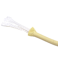 Corde de remorquage de secours tressée carrée ignifuge en Para-Aramide torsadée jaune de sécurité, largeur 3-6mm