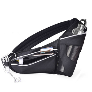 Cycling Lightweight Waterproof Fanny Pack Pack Zipper Closure Running Belt With Water Bottles Holder Pocket Women Waist <b>Bag</b> - Product Image 2
