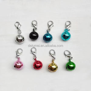 DIY Metal artesanía gato perro árbol de Navidad mascota niños cascabeles Multicolor Mini pequeño latón llavero campanas con cierres - Product Image 5