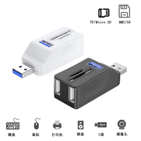 Nuevo producto Pequeño portátil USB2.0 + USB3.0 transferencia de datos y tarjeta de memoria SD/MMC/TF 5 en 1 USB COMBO para computadora portátil