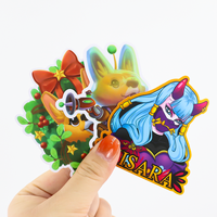 Benutzer definierte gestanzte UV-gedruckte Schreibwaren Aufkleber Wasserdichte PVC Vinyl Cartoon Style Werbe geschenke
