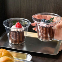 Gobelets en plastique jetables de qualité supérieure de 270 ml (9 oz) avec logo personnalisé imprimé, pour desserts, yaourts, mousses, biscuits, glaces