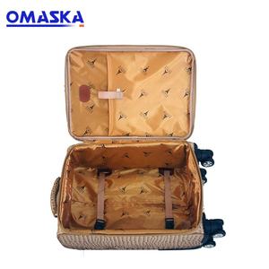 OMASKA गर्म बिक्री कारखाने उच्च गुणवत्ता लाल रंग पु चमड़े रोलिंग 4 पहियों 4 pcs सेट यात्रा सामान बैग मामलों - Product Image 6