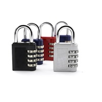 Cadenas de mot de passe mécanique en alliage de zinc avec serrure d'armoire à combinaison à 4 chiffres avec serrure de casier à bagages à Code