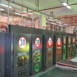 Señal de límite de velocidad LED <span class=keywords><strong>solar</strong></span> para exteriores al por mayor de fábrica, señal de radar de retroalimentación del controlador Digital de tráfico para Advertencia de carretera, seguridad de tráfico - Product Image 3