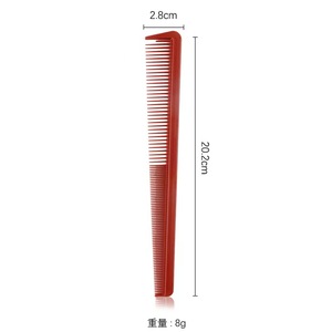 Commercio all'ingrosso #253 <span class=keywords><strong>pettine</strong></span> per <span class=keywords><strong>capelli</strong></span> pronto per la spedizione di plastica rosso rasato <span class=keywords><strong>pettine</strong></span> professionale leggero e affusolato per il taglio dei <span class=keywords><strong>capelli</strong></span> - Product Image 3