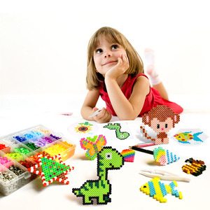 Đồ Chơi Giáo Dục Trẻ Em Phổ Biến Mới Hạt Nhựa Nhiều Màu Hạt Nhựa Ghép Hình Cho Trẻ Em Bộ Hạt Ghép Hình Tự Làm - Product Image 2