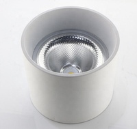 Plafonnier LED encastré concave anti-éblouissement pour aéroport, cylindre de 6 pouces, 20 W, avec couvercle en PC givré
