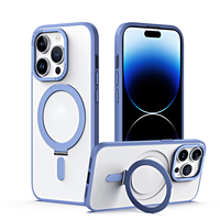Funda Protectora para Teléfono con Anillo Magnético Ajustable y Soporte, Antigolpes, para iPhone 13 14 15 16 16E 17 18 Pro Max Plus, Diseño Simple