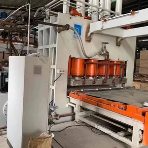 Full-automatic short cycle melamine MDF HDF Particle Board laminating hot press machine production line