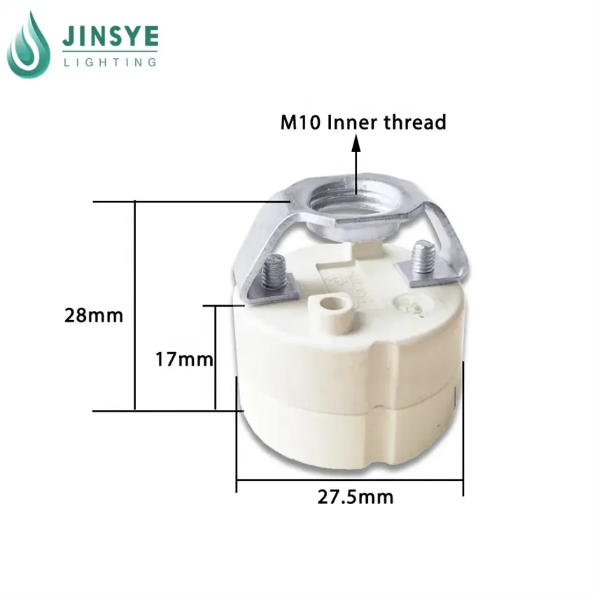 スポットライト用取り付けブラケット付き磁器ランプホルダーCE GU10ランプベースソケット中国工場
