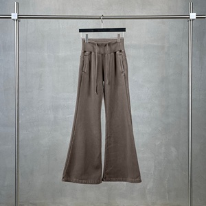 <span class=keywords><strong>Pantaloni</strong></span> a Zampa d'Elefante <span class=keywords><strong>Neri</strong></span> da Donna in Pile Spazzolato Colorato Traspirante da 400g, Stile Baggy Distressed, per Commercio all'Ingrosso - Product Image 4