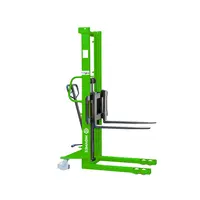 manual hand stacker forklift hydraulic manual lift pallet stacker trolley for sale