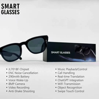 Lunettes intelligentes IA avec caméra V3, traduction en temps réel, reconnaissance d'objets, double objectif, photographie en temps réel, amélioration de la vision