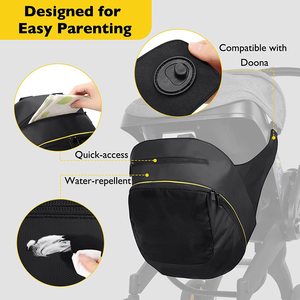 Bolsa de Almacenamiento Colgante para Cochecito y Carrito con Bolsa para Mamá, Tela de Felpa, Mochila 4 en 1 Multifuncional de Gran Capacidad - Product Image 3