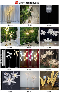 Nouveau Centre de Table Lisse pour Mariage, Support Doré Lumineux, Lustre de Table pour Décorations de Mariage - Product Image 6