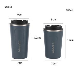 Taza de Café de Acero Inoxidable Corfee, 510ml 380ml, Taza de Viaje Aislada a Prueba de Fugas para Oficina y Uso en Exteriores - Product Image 1