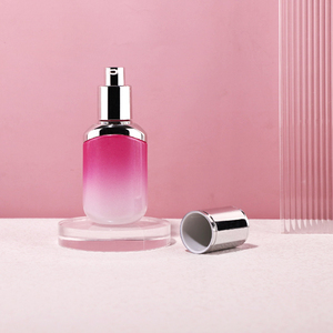 Envases de Lujo en Color Rosa Intenso de 40 ml, 100 ml y 120 ml, Botellas de Vidrio para Lociones, Frascos de Vidrio Personalizados para Cremas, Juego de Envases Cosméticos - Product Image 5