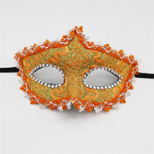 ハロウィンマスクハイエンドダンスパーティーハーフフェイスマスク新作プラスチックレトロゾロアイマスクメイクコスチューム - Product Image 5