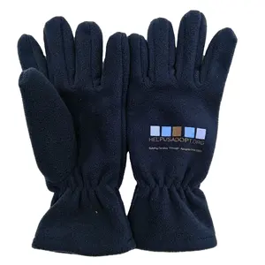 Großhandel billig Winter Polar Fleece Handschuh mit benutzer definierten Druck Logo