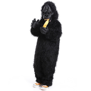 XJ Fiesta de Halloween para Padres e Hijos con Temática de Monstruos - Juego de Disfraces de Animales - <span class=keywords><strong>King</strong></span> Kong, un Gorila Negro de Peluche - Product Image 3