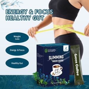 Laicuherb Slim Green Coffee, herbes naturelles, poudre instantanée pour la perte de poids, régime alimentaire sain, contrôle du poids, café au Ganoderma, boîte amincissante - Product Image 4