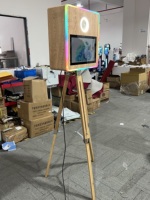 Stock d'entrepôt UE Photobooth vintage 2024 Station de photobooth selfie Borne Photobooth portable avec impression