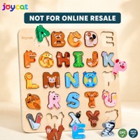 Rompecabezas de Madera Montessori con Letras del Alfabeto y Animales, Juguete Educativo de Aprendizaje del Abecedario de la A a la Z con Piezas de Formas de Animales para Niños Pequeños y Preescolares