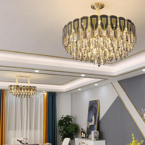 Candelabro de cristal de lujo moderno, luz colgante para el hogar de tamaño medio, oficina, sala de estar, fabricación de hoteles, cristal de lujo - Product Image 4