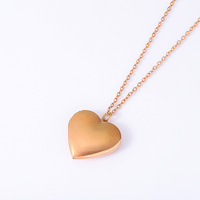 Collier tendance en acier inoxydable avec pendentif croix, plaqué or 18 carats et finition miroir, cadre photo ouvrable pour couples