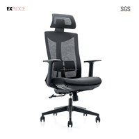 Chaise de bureau ergonomique de luxe et confortable à dossier haut chaise de directeur exécutif chaise en maille