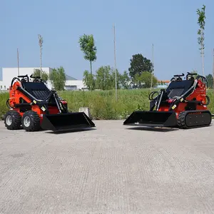 Spedizione gratuita mini skid steer loader skid steer caricatore erba falciatrice