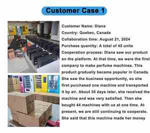 ZX Unique Features Direct Selling Digital Wall <b>Mounted</b> Machine Perfume <b>Spray</b> Vending Machine - Product Image 5