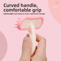 Peigne de toilettage pour animaux de compagnie à double usage en ABS, brosse de massage douce pour la peau, élimine les poils morts, accessoire de soin quotidien pour chiens et chats