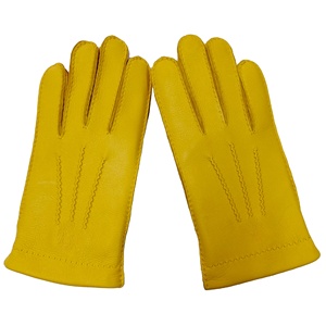 Guantes de cuero de piel de ciervo importados de EE. UU. con forro de Cachemira de trabajo lo suficientemente fuerte para mantener el calor suave y cómodo de alta calidad para hombre - Product Image 3