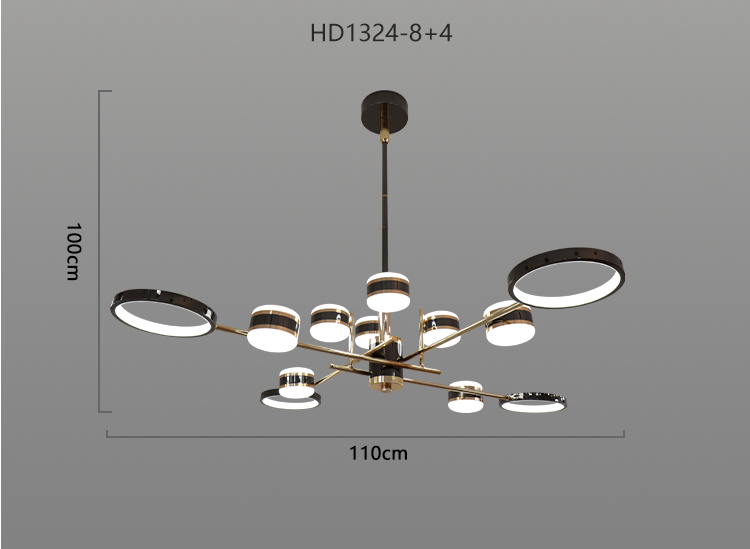Nordic Style Decoration Living Room Dining Room Modern Luxury Gold Led Chandelier Light